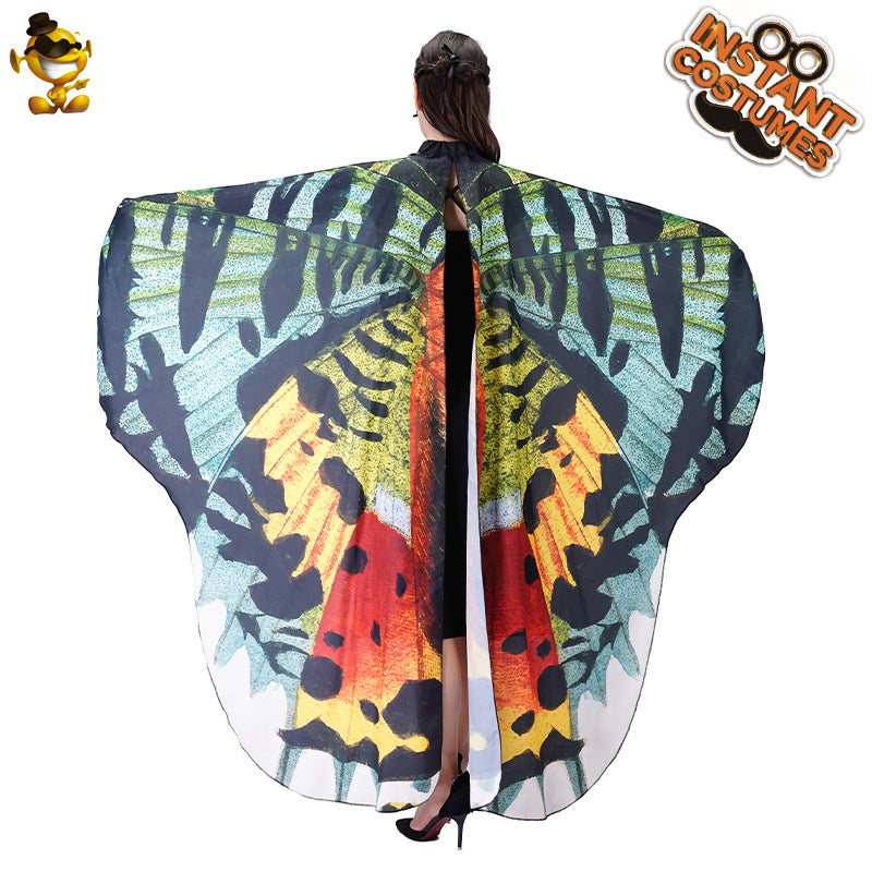 butterfly cape for women adult photo shoot costume digital print cape cosplay outfit