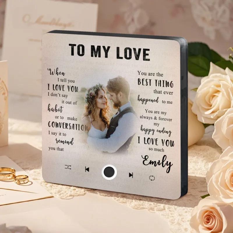 Personalized Photo and Name Music Fridge Magnet img 5854330238423