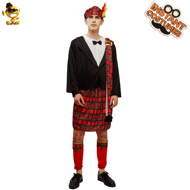 Scottish national costume couple set party outfit cosplay role play costume