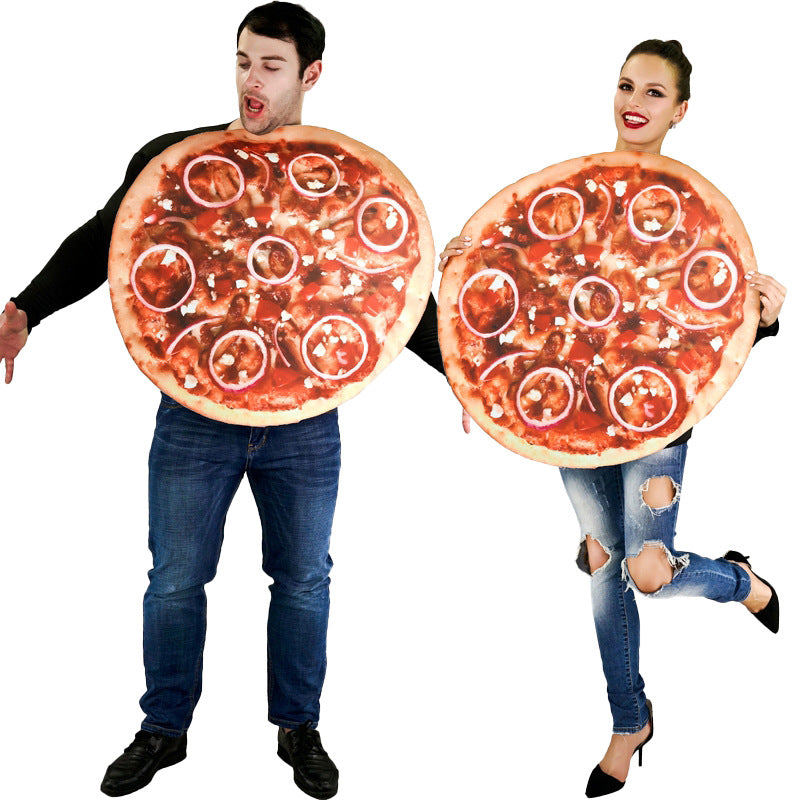Halloween costume cosplay pizza outfit for parties and stage performances