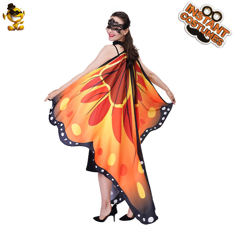 butterfly cape for women adult photo shoot costume digital print cape cosplay outfit