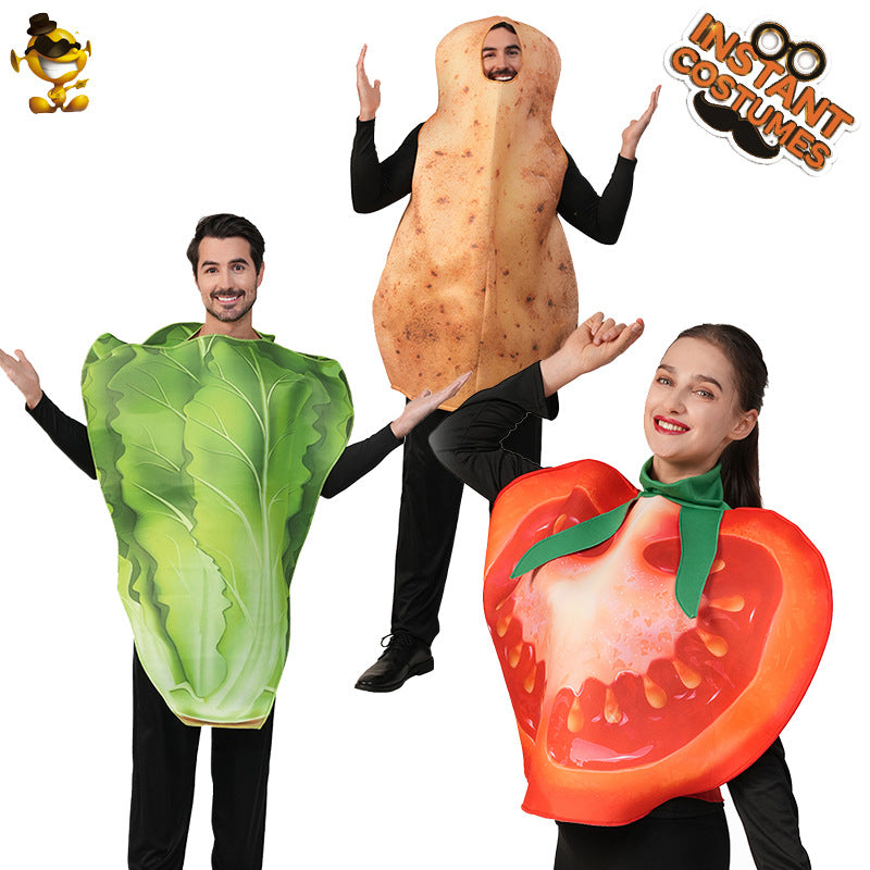 Halloween adult unisex tomato costume funny cosplay stage outfit
