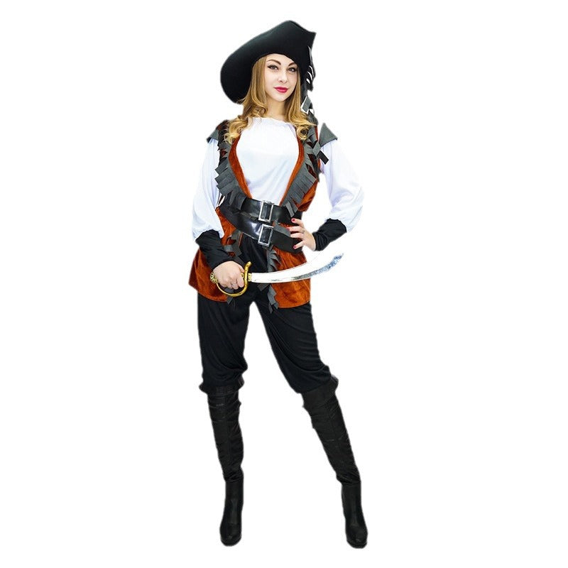 adult pirate cosplay costume for women halloween stage performance party outfit