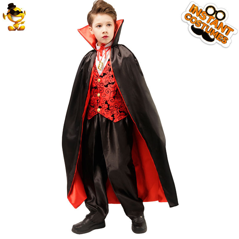 halloween scary kids costume cosplay vampire boy party outfit