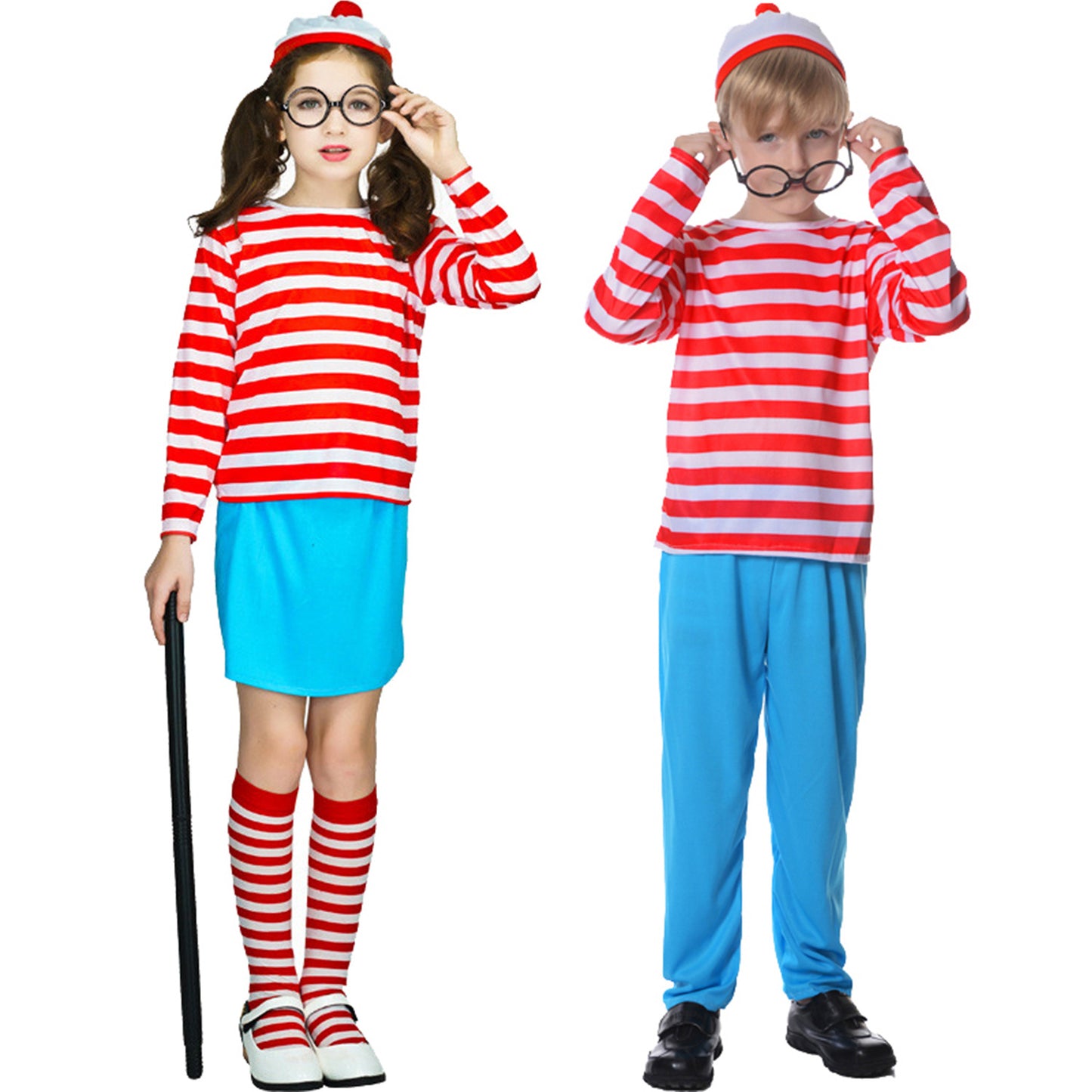 kids cartoon movie striped costume for halloween cosplay stage performance carnival party