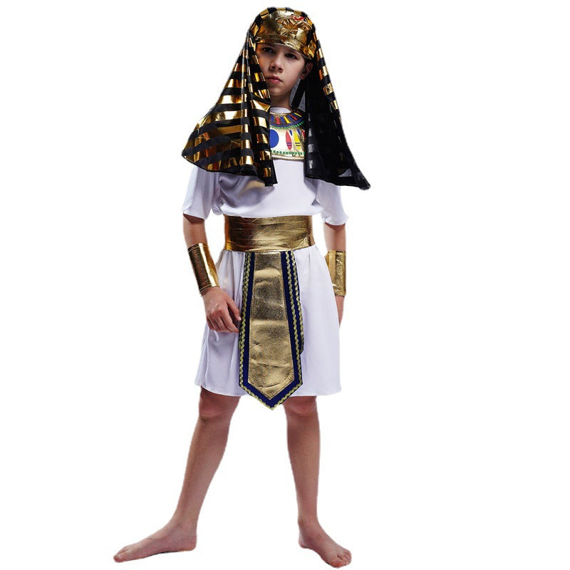 Disfraz de faraón para niño, disfraz de cosplay de Halloween