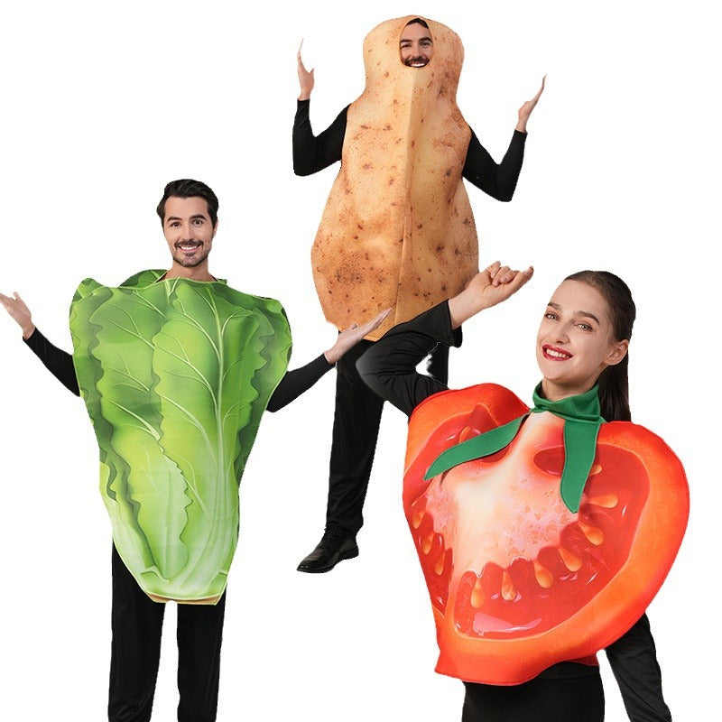Halloween adult unisex tomato costume funny cosplay stage outfit