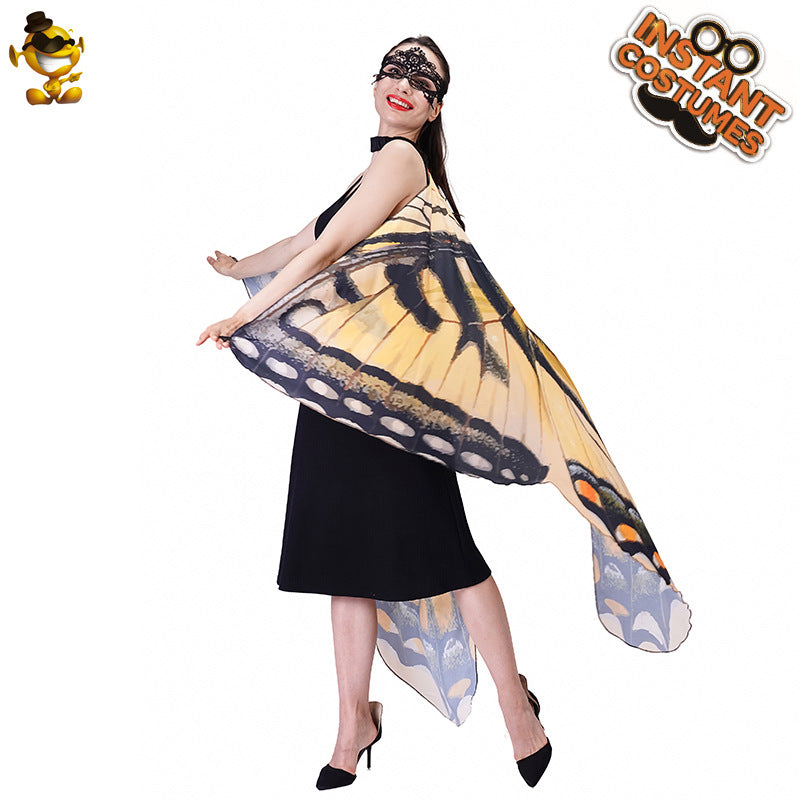 butterfly cape for women adult photo shoot costume digital print cape cosplay outfit