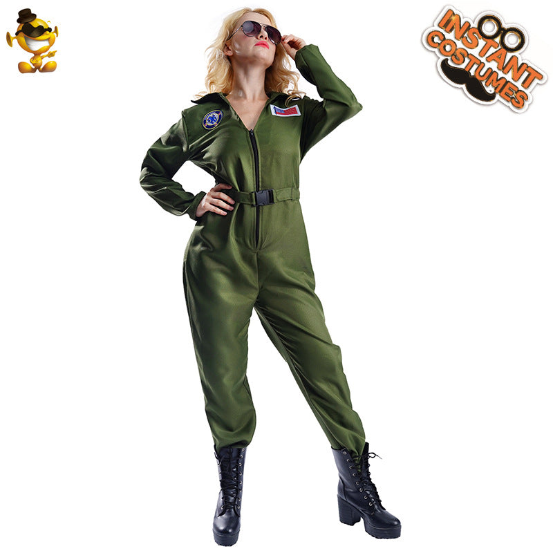 Air Force Astronaut Costume for Women Cosplay Halloween Party Outfit