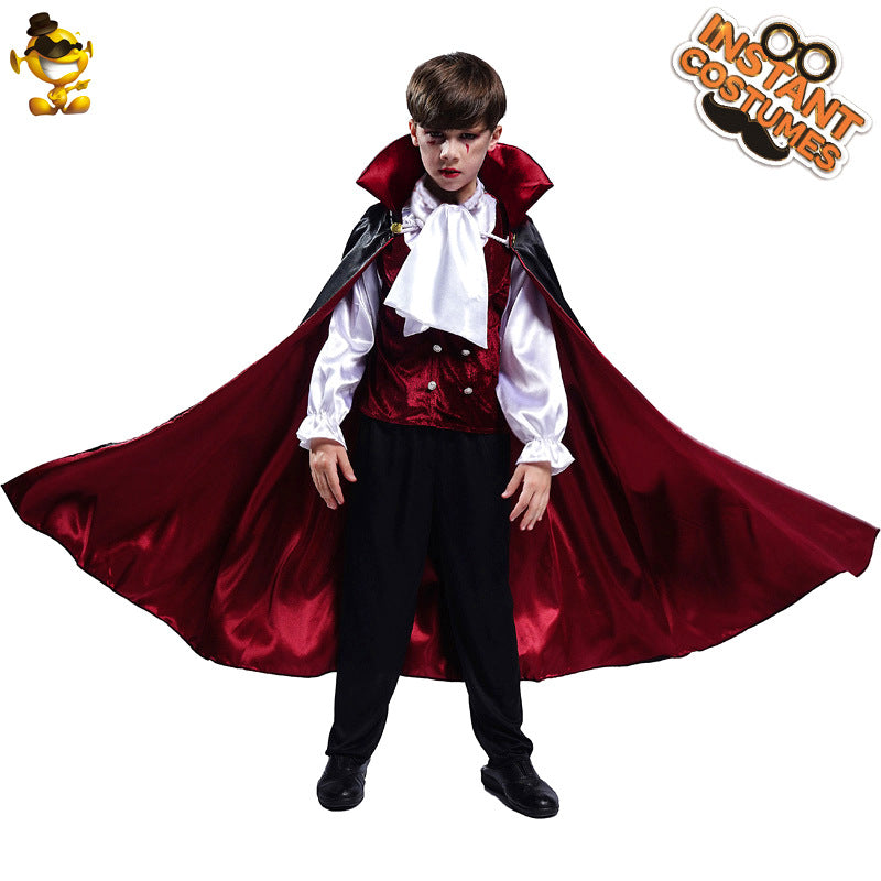 Halloween vampire costume for boys cosplay scary outfit