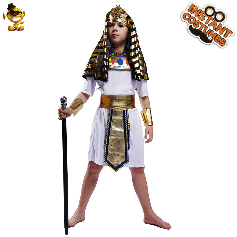 Disfraz de faraón para niño, disfraz de cosplay de Halloween