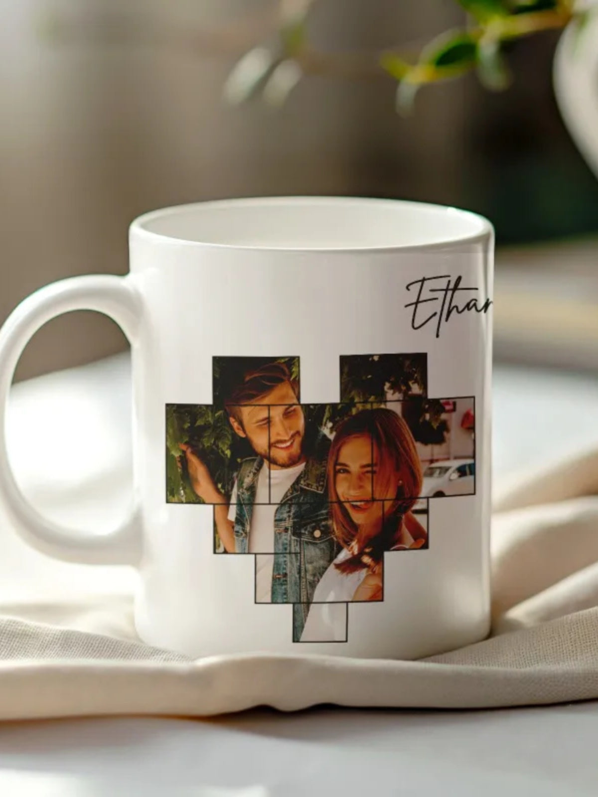 Personalized Calendar and Spotify Code Printed Coffee Mug img 4