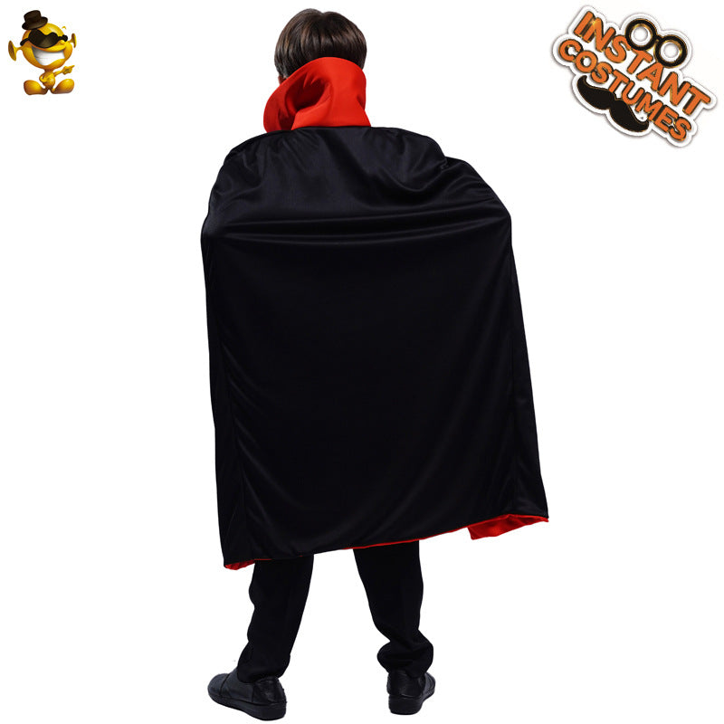 Capa de vampiro para niños, disfraz de cosplay de Halloween, capa para actuación escénica