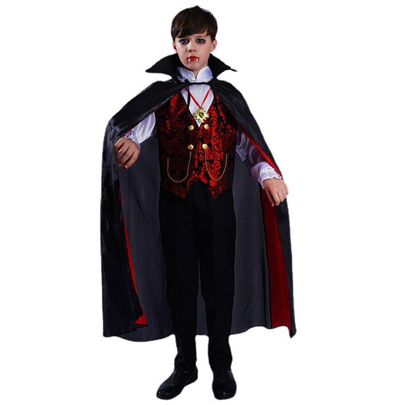 boys halloween vampire costume kids cosplay party dress up outfit