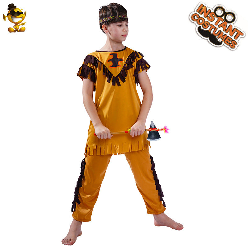 kids native american costume for cosplay role play halloween party performance