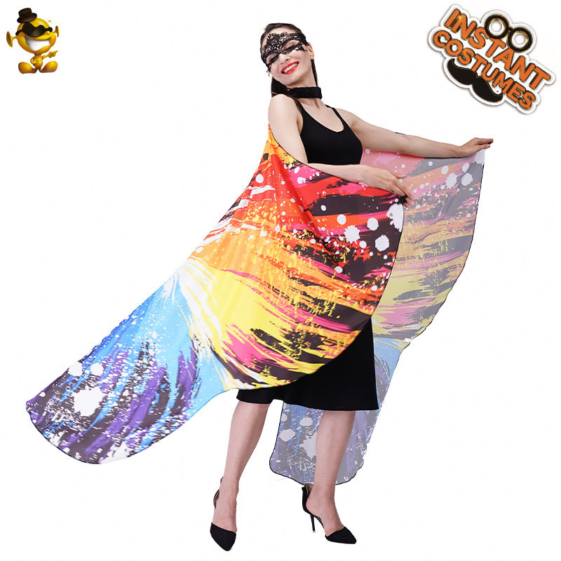 butterfly cape for women adult photo shoot costume digital print cape cosplay outfit