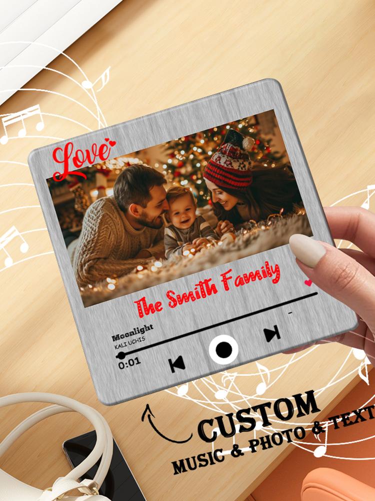 Music Fridge Magnet Personalized Family Photo Music Magnets img 5854121458058