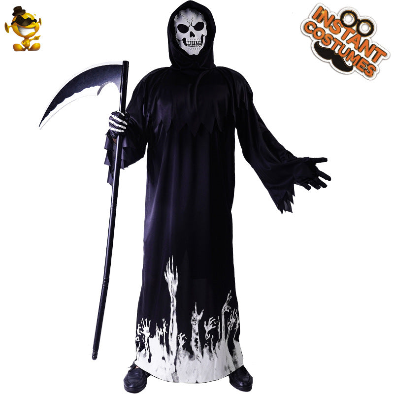 glow in the dark scythe halloween costume for men cosplay party outfit
