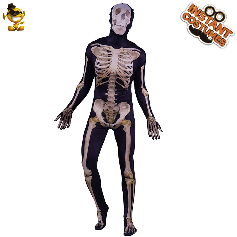 Halloween cosplay skeleton bodysuit stage performance costume party outfit