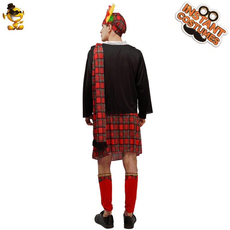 Scottish national costume couple set party outfit cosplay role play costume