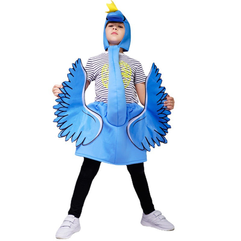 kids flamingo costume for halloween stage performance funny party outfit