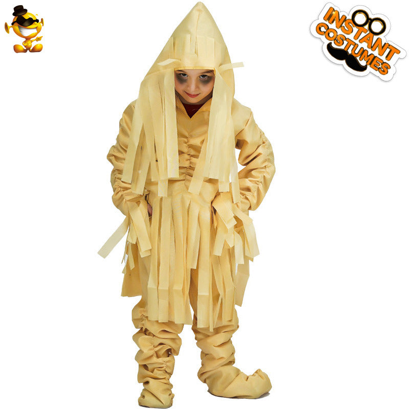 kids mummy costume for Halloween cosplay party dance performance