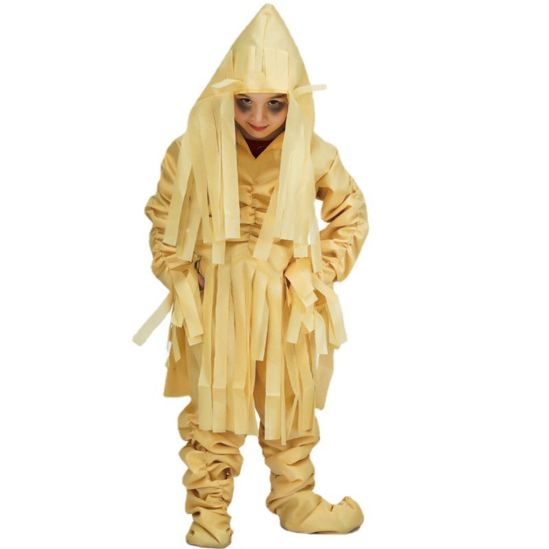 kids mummy costume for Halloween cosplay party dance performance