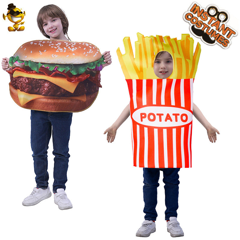 French fries costume for adults Halloween cosplay party role play outfit
