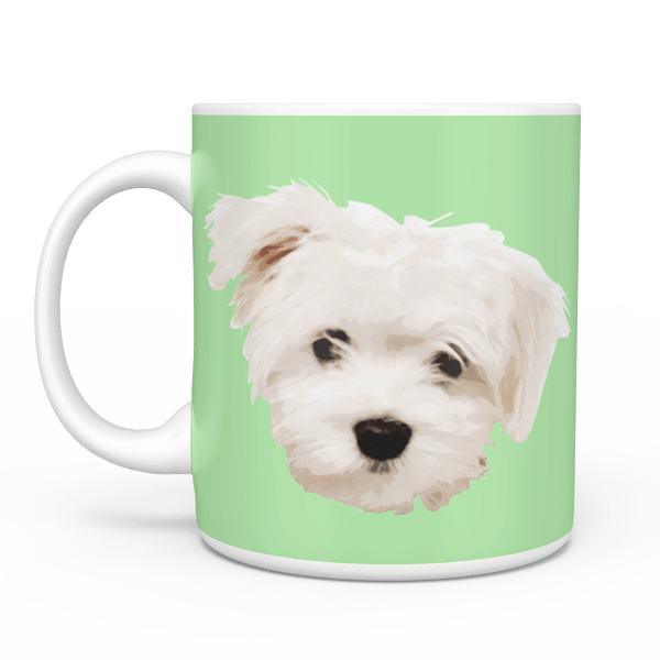Custom Pet Portrait Mug, Dog Mug img 2