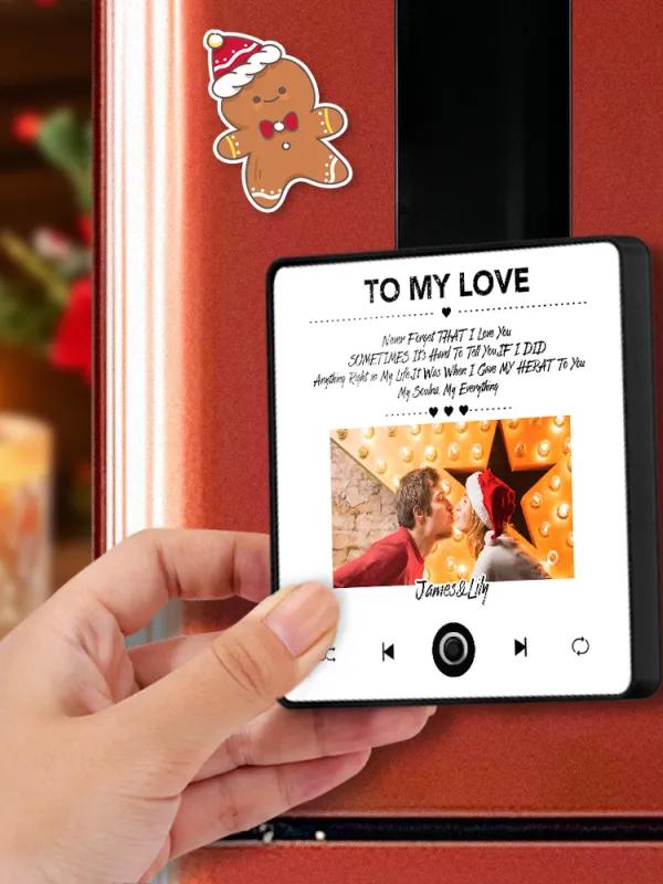 Music Fridge Magnet Couple Christmas Gift img 0