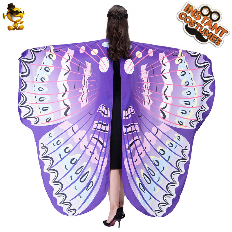 butterfly cape for women adult photo shoot costume digital print cape cosplay outfit