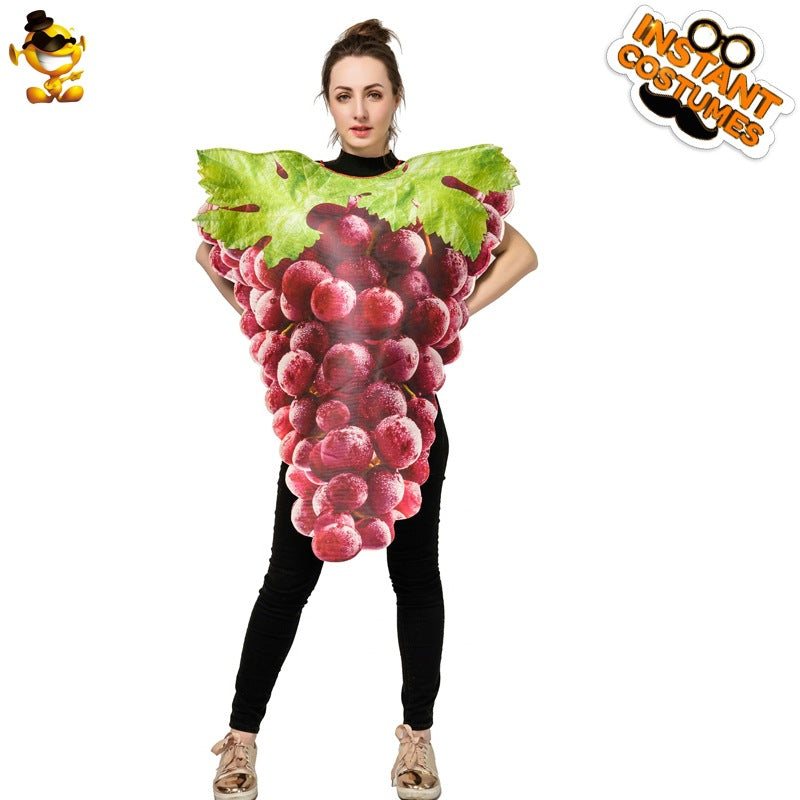 funny couple grape costume halloween cosplay stage performance party outfit