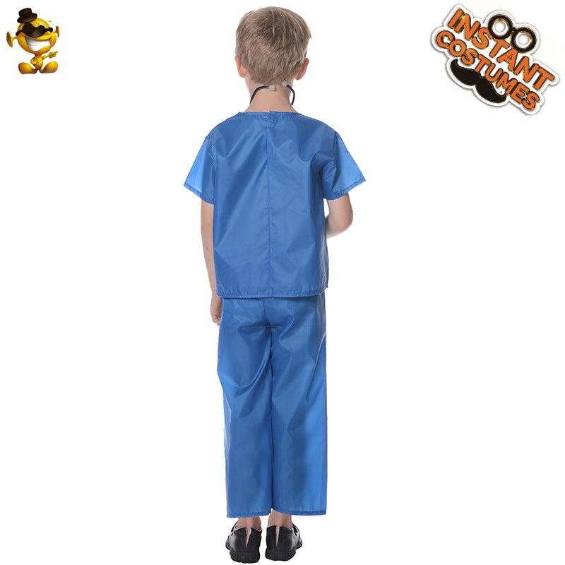 Disfraz de médico infantil para Halloween, cosplay y juegos de rol.