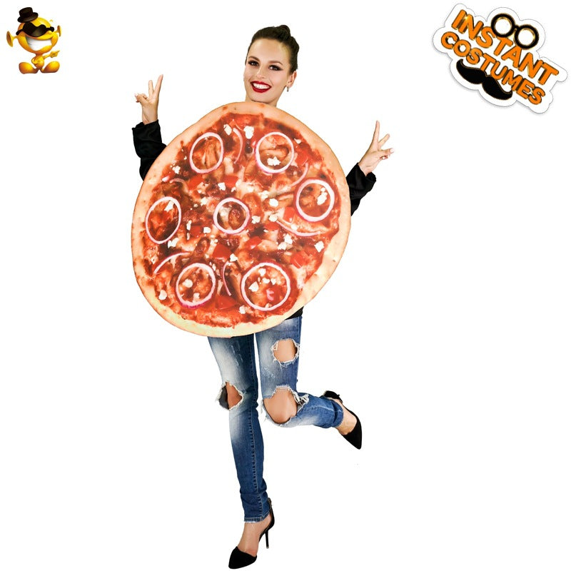 Halloween costume cosplay pizza outfit for parties and stage performances