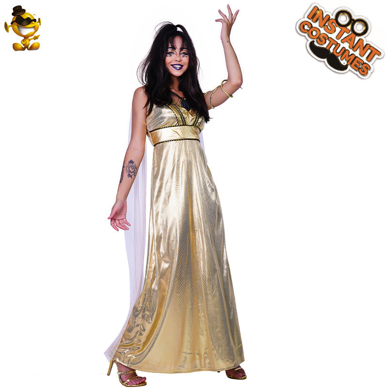 egyptian queen costume for women halloween cosplay party dress