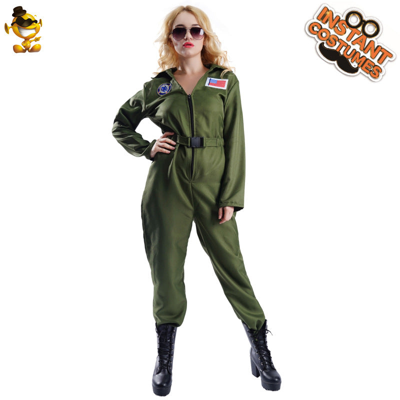 Air Force Astronaut Costume for Women Cosplay Halloween Party Outfit