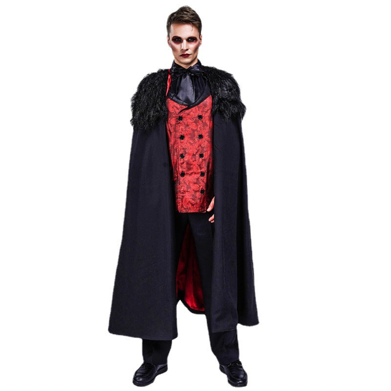 vampire costume for men halloween cosplay gothic stage performance outfit