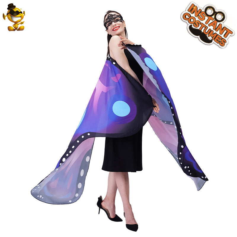 butterfly cape for women adult photo shoot costume digital print cape cosplay outfit