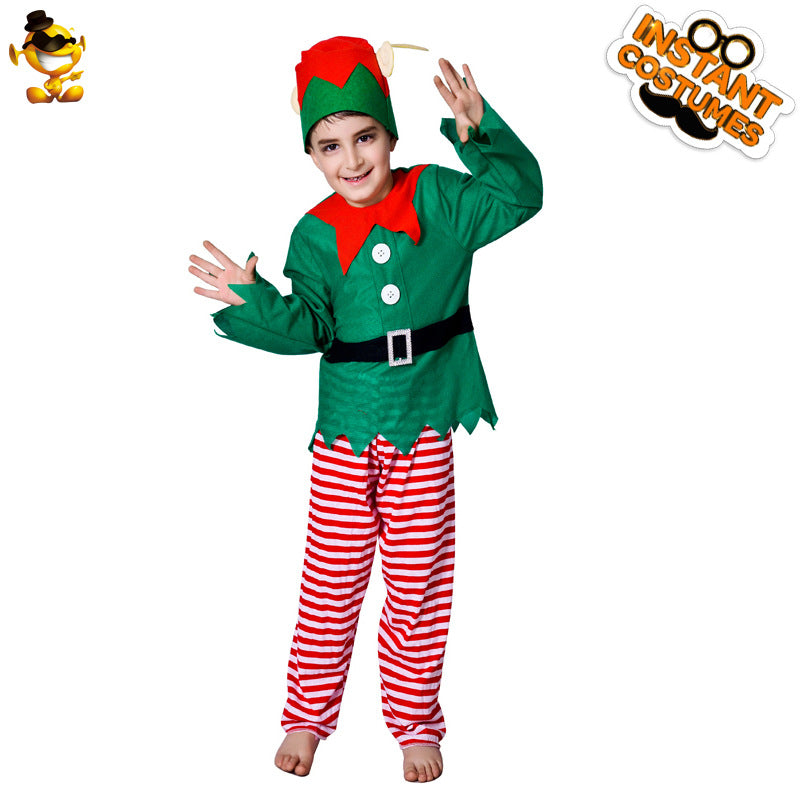 Ensemble de costumes de Noël pour enfants, tenue de Père Noël, fête de vacances pour enfants, performance, cosplay, habillage d'Halloween