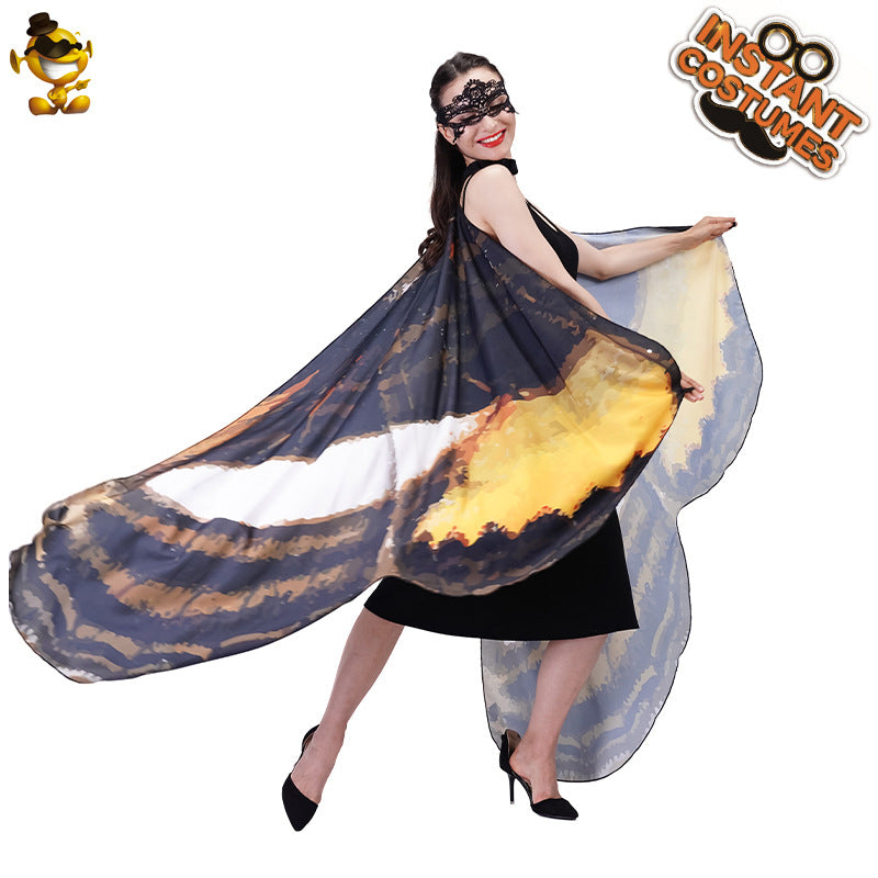 butterfly cape for women adult photo shoot costume digital print cape cosplay outfit