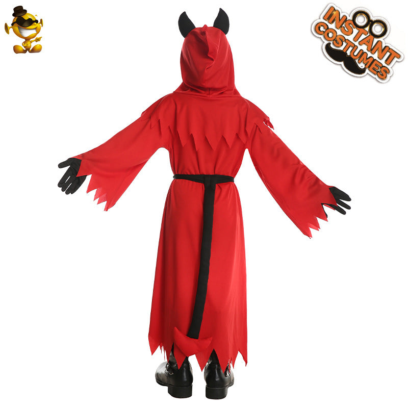Red Devil Costume for Kids Halloween Party Cosplay Stage Performance