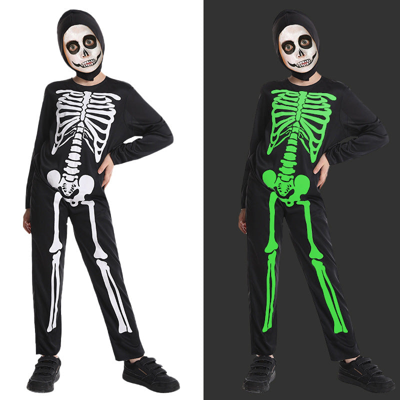 Disfraz de esqueleto para niños, disfraz de fiesta de cosplay de Halloween