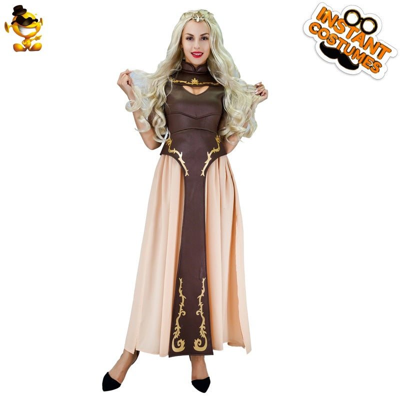 medieval queen costume vintage dress for women halloween cosplay stage performance