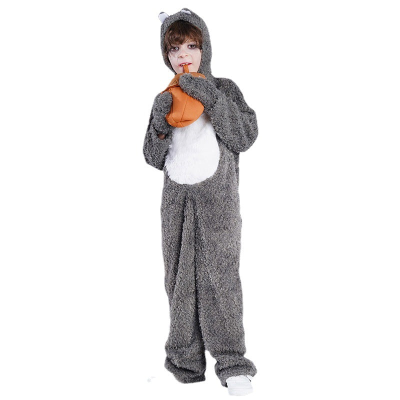 halloween squirrel costume for kids cosplay party stage performance