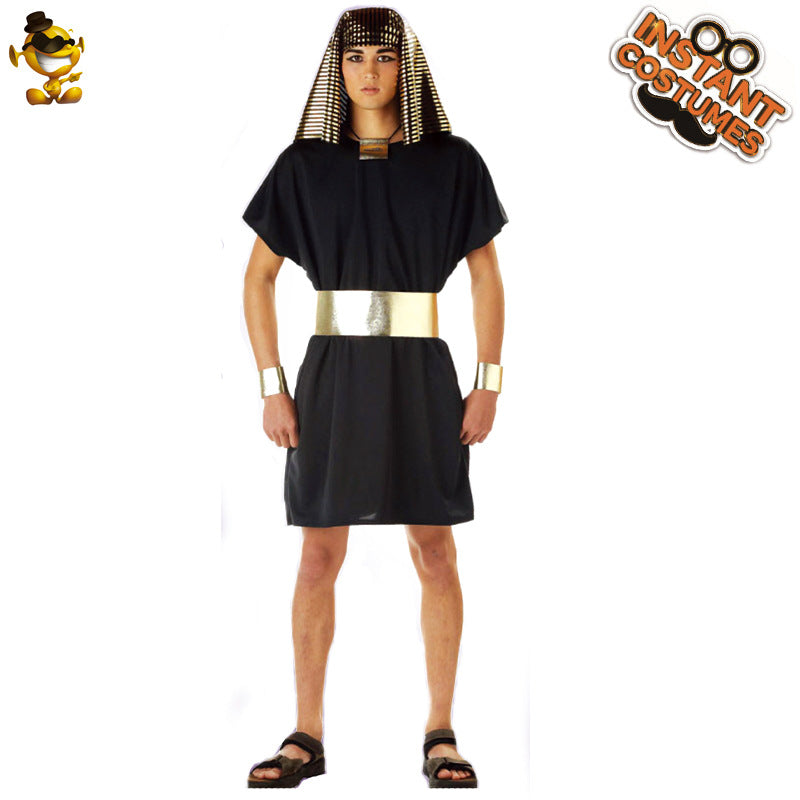 Egyptian Pharaoh and Cleopatra Couple Costume for Adults Halloween Party Cosplay