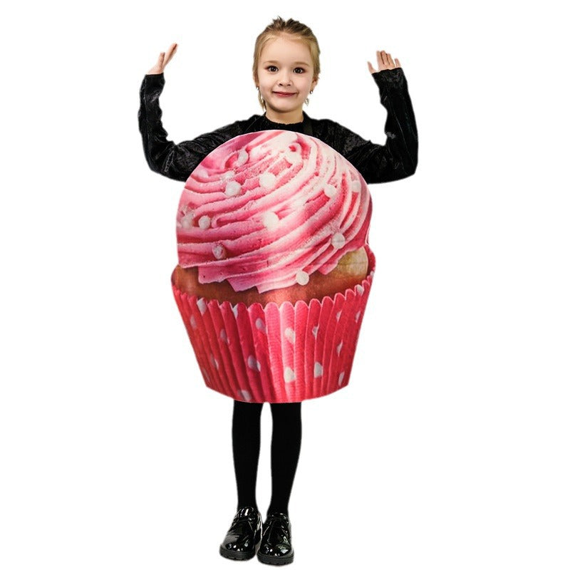 kids ice cream costume for halloween party cosplay stage performance