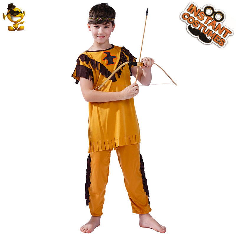 kids native american costume for cosplay role play halloween party performance