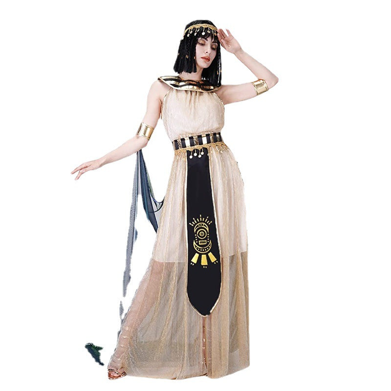 Egyptian queen Halloween cosplay costume for adults stage performance and masquerade party