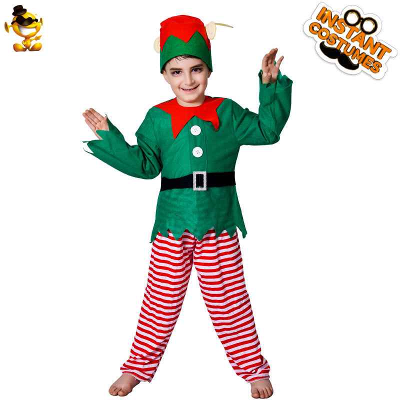 Ensemble de costumes de Noël pour enfants, tenue de Père Noël, fête de vacances pour enfants, performance, cosplay, habillage d'Halloween