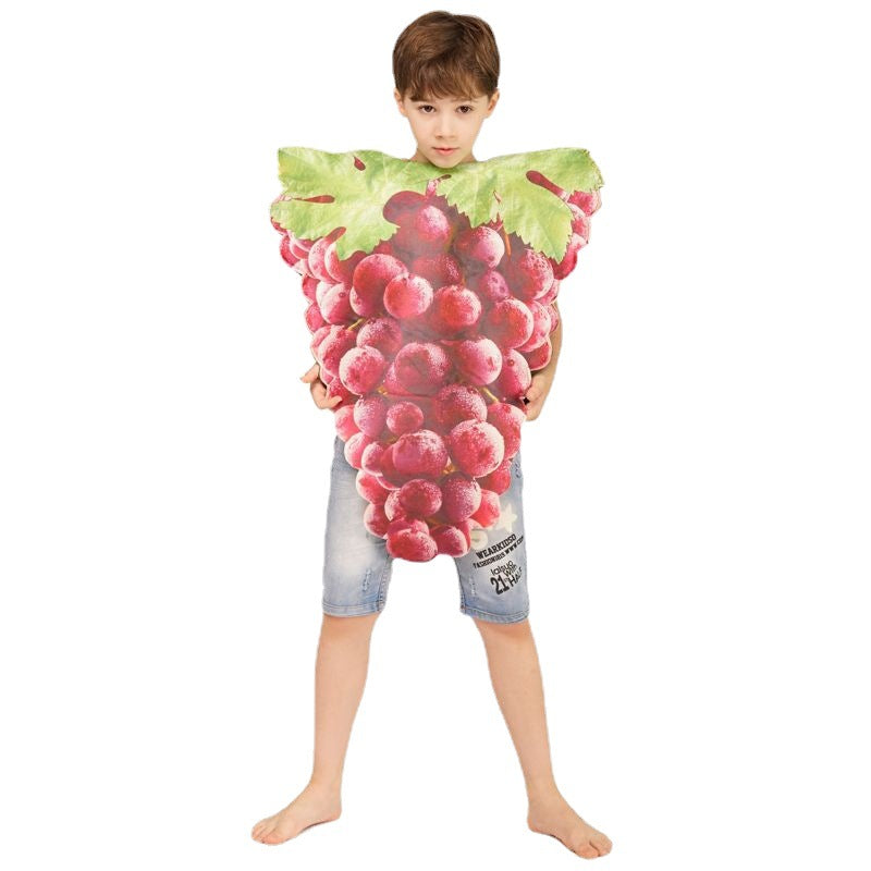 kids funny grape costume for cosplay party halloween dress up
